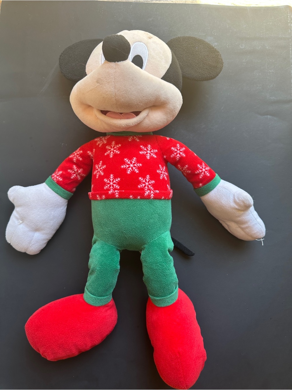 Disney Mickey Mouse Plush in Red, Green & Black